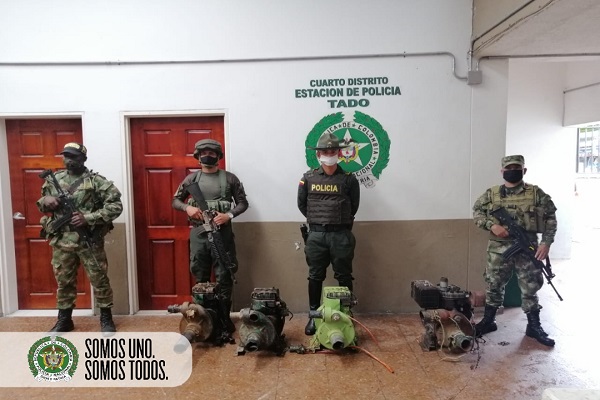 Efectuamos operativo contra la explotación ilícita de oro en el departamento del Chocó