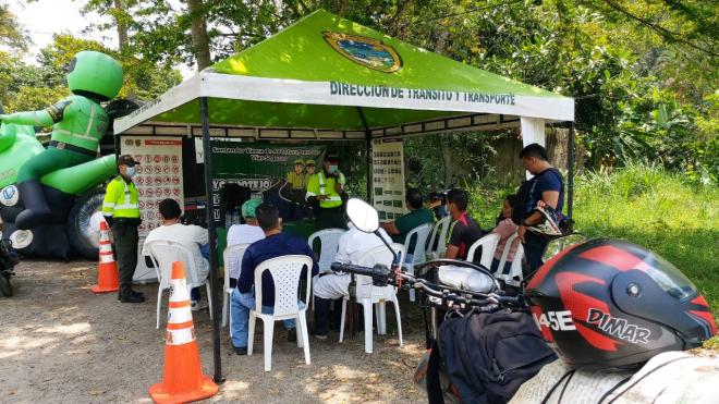 Listo el dispositivo de la seccional de tránsito y transporte en Santander 