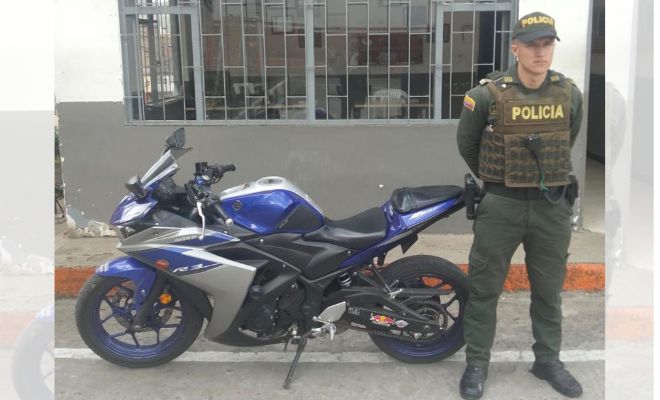 En acciones de vigilancia y control, se logró la recuperación de una motocicleta de alto cilindraje