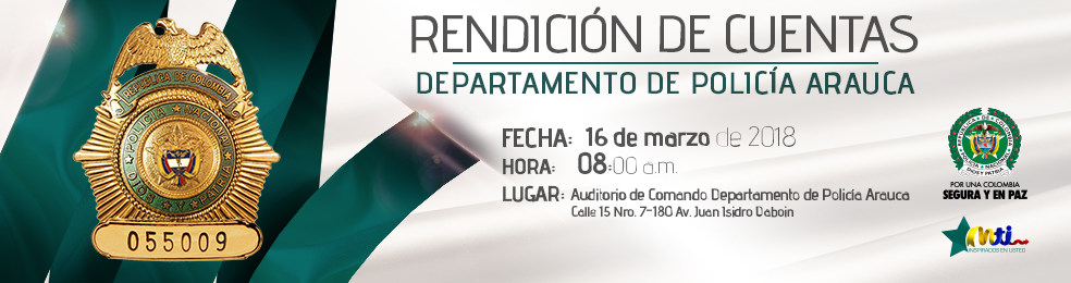 Rendicion de cuentas Departamento de Policia Arauca