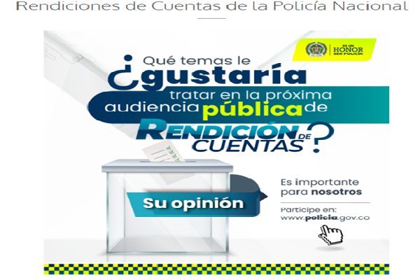 Rendición de Cuentas del Departamento de Policía Guainía vigencia 2022