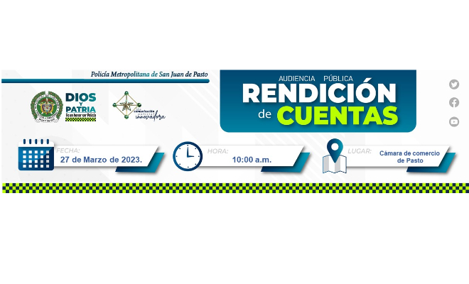 rendición de cuentas Policía Metropolitana de San Juan de Pasto