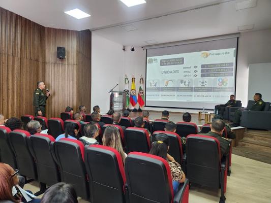en el comando de la Policía en Manizales realizaron rendicion de cuentas