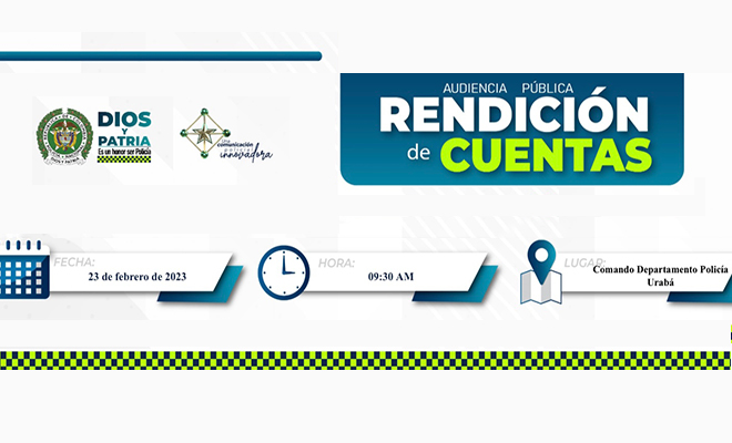 Rendición de Cuentas Departamento Policía Urabá 