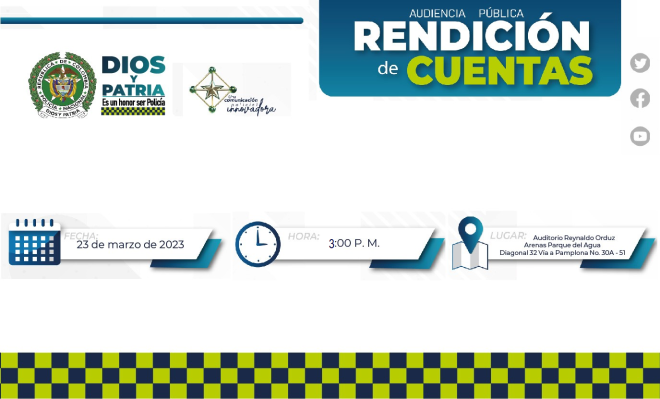 La Policía Metropolitana de Bucaramanga invita a su Audiencia Pública de Rendición 