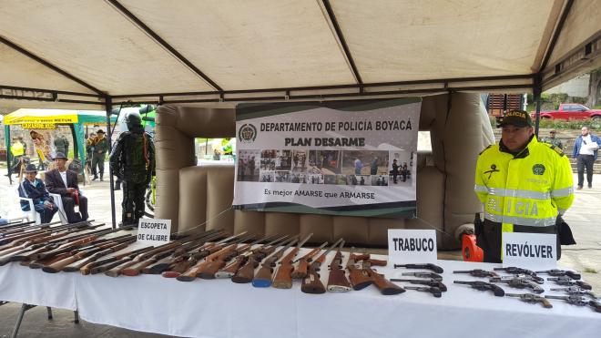Restricción al porte de armas en Boyacá