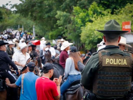 seguridad durante la feria de Tuluá