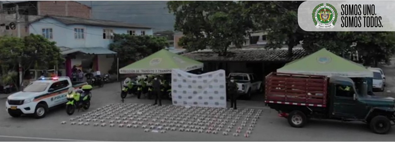 Mediante actividades de patrullaje incautamos más de 440 kilos de marihuana en Nariño 