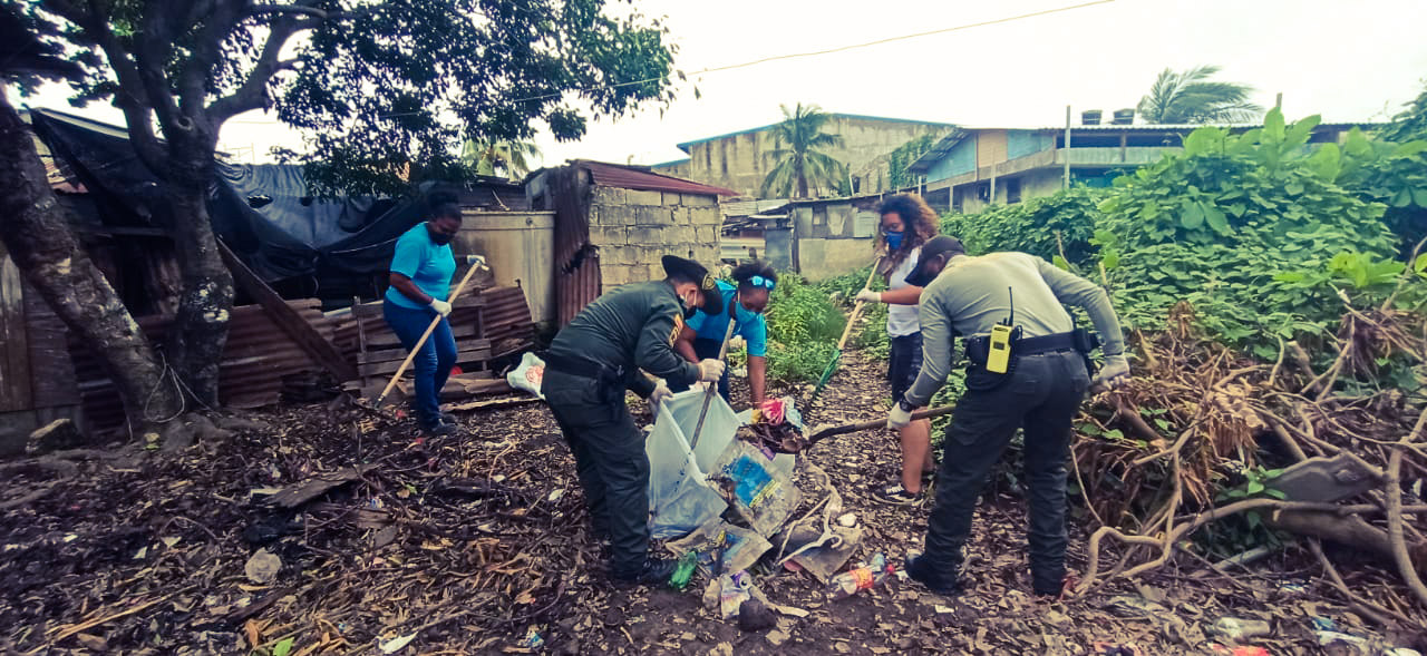 Más de una tonelada de residuos sólidos fue recolectados en el sector de Simpson Well  