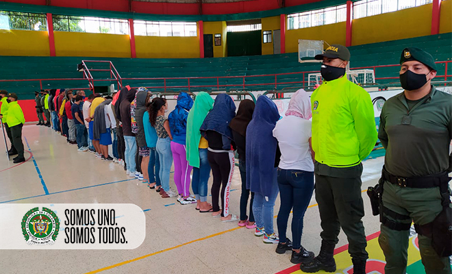 logramos la captura de 38 personas, al parecer integrantes de una estructura delincuencial conocida como “Los de la Ciudad” 