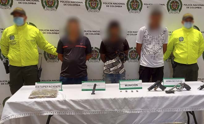 tres capturados
