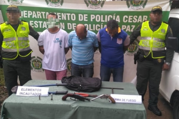 Tres-capturas-en-flagrancia-e-incautación-de-dos-armas-de-fuego-munición-y-elementos varios