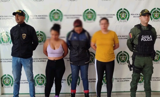 Las mujeres fueron capturadas en el departamento de Santander.