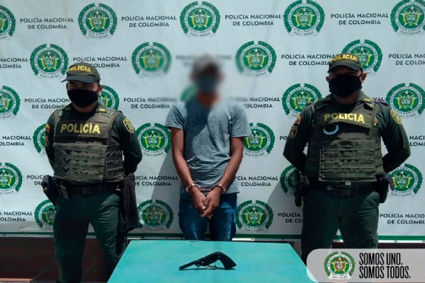 Capturamos a un sujeto en Maicao portando un arma de fuego artesanal
