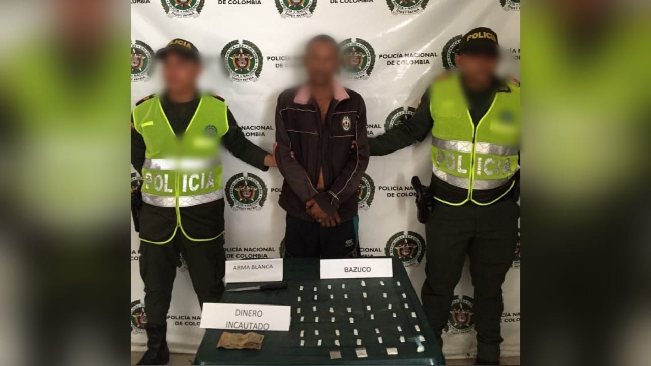 capturado por estupefaciente-ofensiva contra el delito-plan odin-el banco-incautacion de bazuco