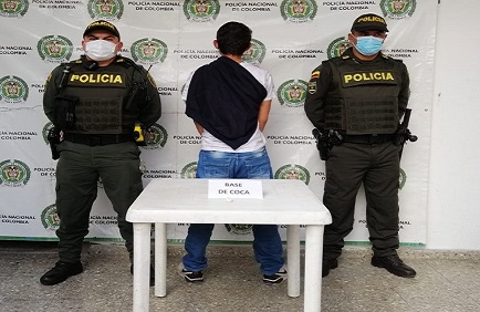 Un ciudadano capturado por porte de estupefacientes 