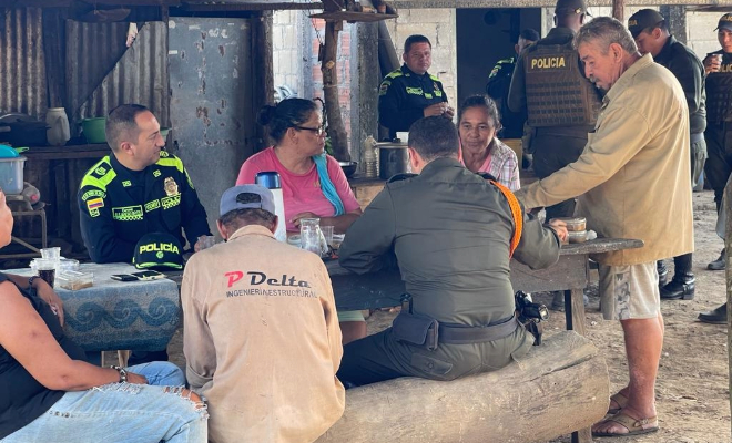 Un compartir con doña Rosiris