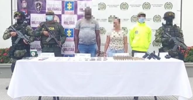 Capturados en flagrancia por tráfico de armas de fuego y municiones