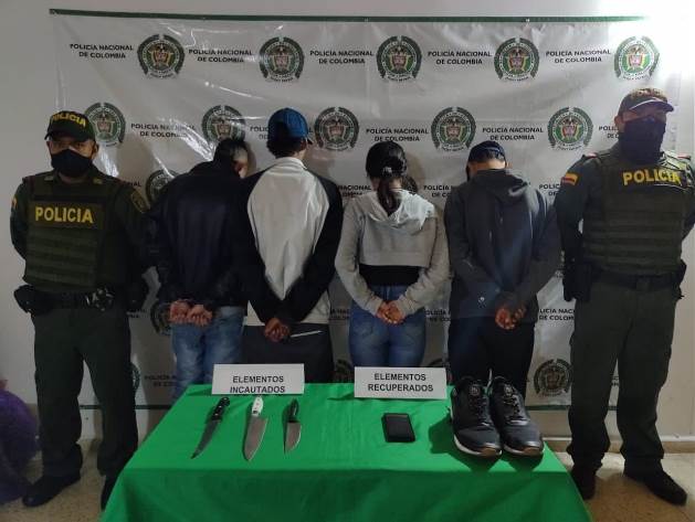 Una captura y tres aprehensiones por el delito de hurto agravado y lesiones personales