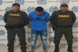 Una persona capturada por el delito de violencia contra servidor público