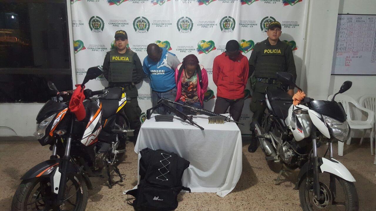 Se movilizaban en dos motocicletas por vía que conduce al corregimiento de Villapaz