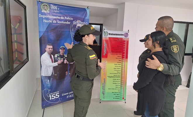 violentómetro en el comando de departamento