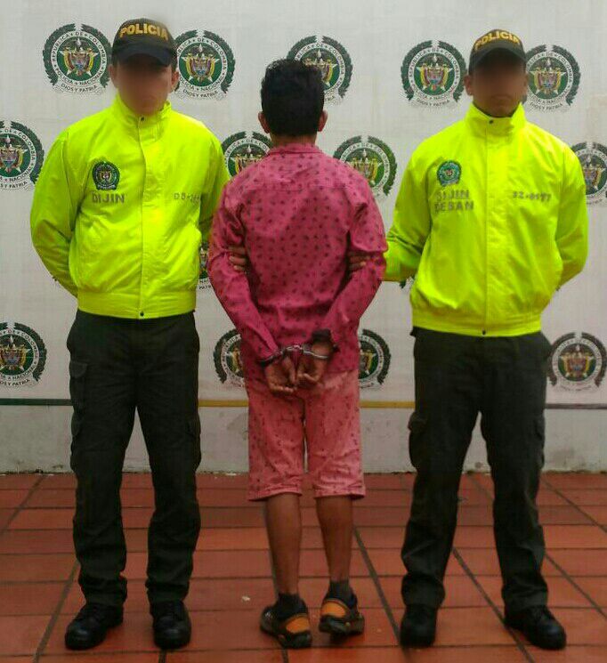 Capturado Responsable de Asesinato Policía de Santander