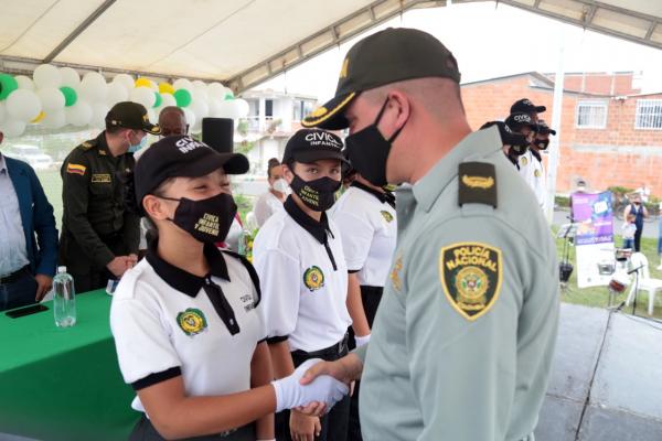 Candelaria tiene la Policía Cívica Infantil y Juvenil más grande de Colombia