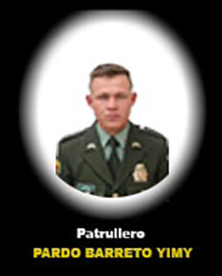 Fotograf&iacute;a del Se&ntilde;or Pt. Pardo Barreto Yimy Andr&eacute;s quien falleci&oacute; en cumplimiento de su deber.