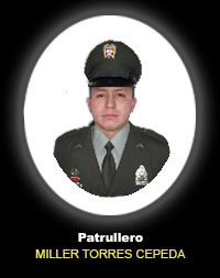 Fotograf&iacute;a del Se&ntilde;or Pt. Miller Torres Cepeda quien falleci&oacute; en cumplimiento de su deber.