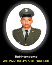 Subintendente WILLIAM JES&Uacute;S PALACIO IZQUIERDO